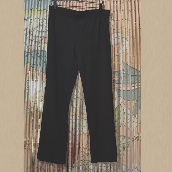 Iman Global Chic Slip into Slim Perfect Ponte Boot-Cut Pant, Black, Large - Picture 3 of 13